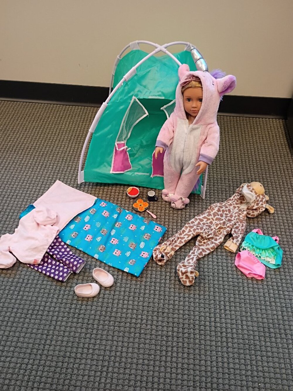 Our Generation Doll & Tent Lot